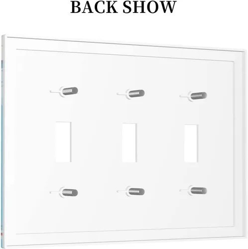 Miniatura 260 de Placa de Interruptor de Luz Azul de 1 Gang, Placa de Pared Decorativa de Palanca Individual, Cubierta de Placa de Pared de Palanca, Placa Frontal