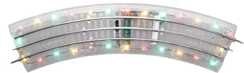 Miniatura 5 de Lionel Indicador O eléctrico FasTrack iluminado, paquete de pista terminal iluminado