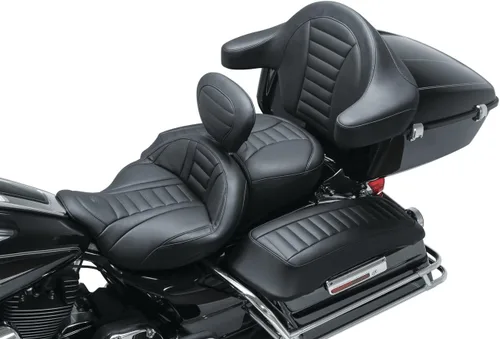 Miniatura 6 de Asientos para motocicleta Mustang 79006 Super Touring Deluxe de una pieza para Harley-Davidson Electra Glide Standard, Road Glide, Road King