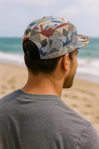Miniatura 5 de Gorra de 5 paneles Diseños únicos multicolor Gorras para hombres y mujeres Grande o XL