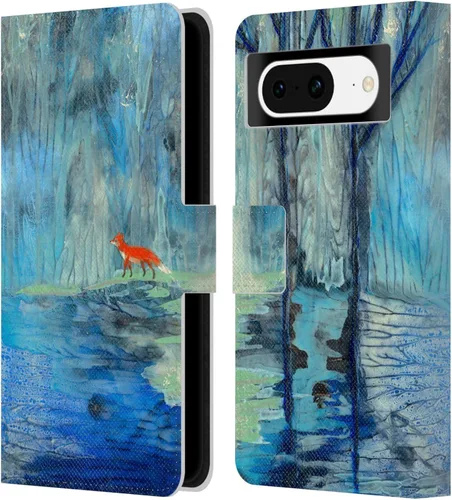 Miniatura 14 de Head Case Designs Officially Licensed Wyanne Half Light Nature 2 Leather Wallet Case Compatible with Google Pixel 8