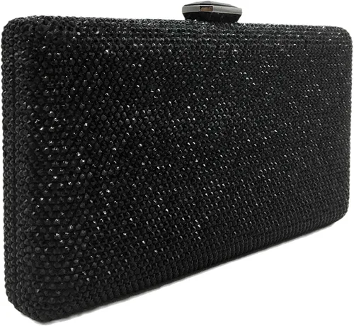 Miniatura 4 de Boutique De FGG Elegantes bolsas de noche de cristal para mujer, caja de fiesta formal, bolso de mano para boda, diamantes de imitación, bolso