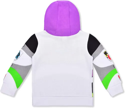 Miniatura 2 de Disney Toy Story Buzz Lightyear - Sudadera con capucha para niños pequeños y pequeños, color blanco