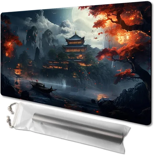 Miniatura 77 de MTG - Tapete de juego tamaño 24 x 14 pulgadas, bolsas de almacenamiento gratuitas, respaldo antideslizante, impresión, ideal para entusiastas