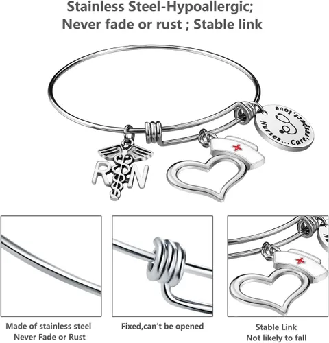Miniatura 2 de Regalos de enfermera para mujeres Pulsera de enfermera, regalos de graduación de enfermería, regalos de enfermera, regalos de enfermera, regalos