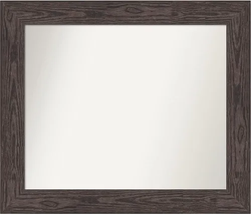 Miniatura 259 de Amanti Art Espejo personalizado, espejo de baño negro puente, espejo de pared o espejo de tocador de baño sobre el fregadero (26 x 26 pulgadas)