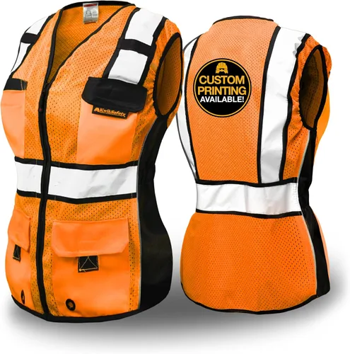 KwikSafety (Charlotte, NC) RoadBOSS Econ & Chaleco de seguridad premium para mujer
