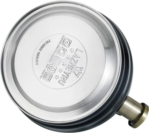 Miniatura 6 de Tetera de Té para Estufa Superior con Silbato, Tetera de 3.2 Quarts de Acero Inoxidable con Asa Ergonómica Resistente al Calor