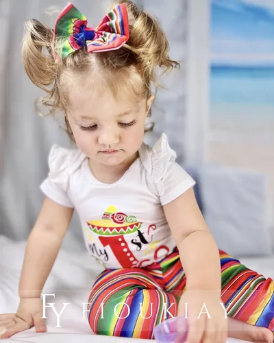 Miniatura 112 de fioukiay Conjunto de ropa de verano para bebés y niñas recién nacidas prematuros, mameluco, pantalones, diadema, conjunto de ropa para el verano