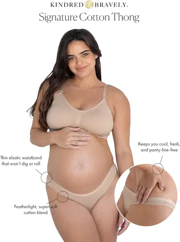 Miniatura 2 de Kindred Bravely Tangas de maternidad de algodón para mujer Tangas de maternidad debajo del vientre