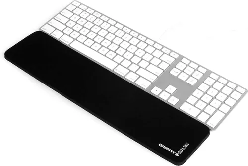 GRIFITI Almohadilla de muñeca delgada de 17 x 4 x 0.25 pulgadas, almohadillas para reposamuñecas para teclados de computadora estándar, accesorios