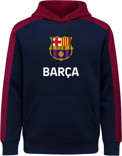 Miniatura 4 de Icon Sports Officially Licensed FC Barcelona Pullover Hoodie - Unisex Adult azul marino (45PH-Navy)