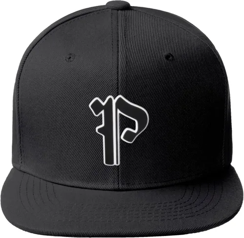 Miniatura 1143 de Daxton Gorra clásica con visera de billete plano con letras del alfabeto inglés antiguo de la A a la Z