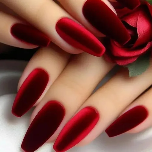 Miniatura 11 de Uñas postizas a presión para San Valentín, uñas postizas cortas cuadradas MABKJLF nude con diseños de labios, cobertura completa, pegamento