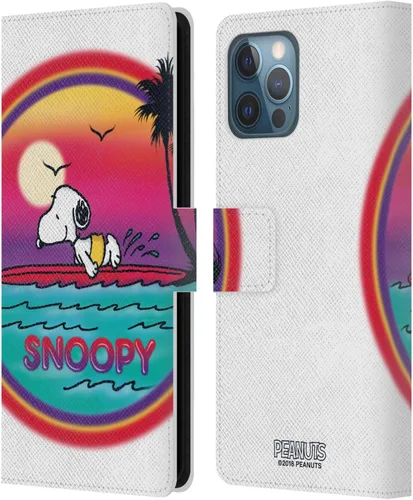 Miniatura 103 de Head Case Designs Funda de piel con licencia oficial de Peanuts Beach Surf Snoopy Boardwalk Airbrush compatible con Apple iPhone 11