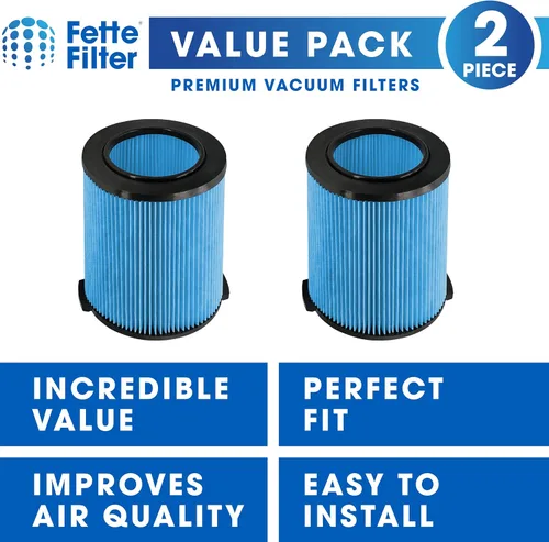 Miniatura 2 de Fette Filter - Filtro de repuesto VF5000 para filtro de reemplazo de polvo fino de 3 capas para RIDGID 5 galones y más grande Wet Dry Vac WD1450