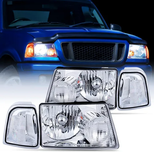 Miniatura 10 de Nilight Conjunto de Faros Delanteros Compatible con Ford Ranger 2001 2002 2003 2004 2005 2006 2007 2008 2009 2010 2011 Faro de Repuesto Carcasa