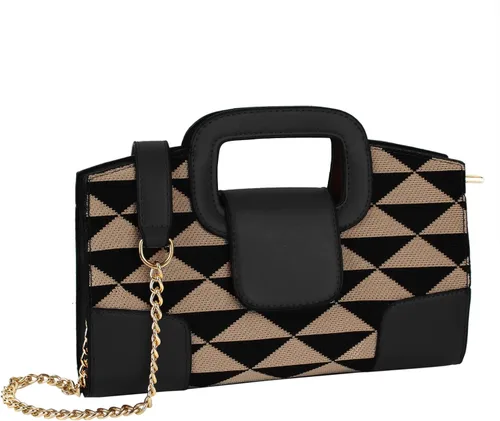 Miniatura 65 de ZLMBAGUS - Bolso de mano para mujer, diseño vintage con solapa y asa, de piel sintética, para llevar al hombro