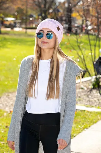 Miniatura 2 de Funky Junque Gorro holgado de punto trenzado de gran tamaño, grueso, suave, de gran