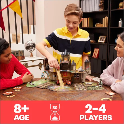 Miniatura 2 de Wizarding World Hogwarts Magical Mayhem 3D Juego de mesa Juego de Harry Potter para familias, adultos y niños a partir de 8 años
