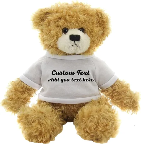 Miniatura 21 de Oso Brandon beige personalizado – Juguete de peluche personalizado de 12 pulgadas – Regalo perfecto de oso personalizado para graduación, San