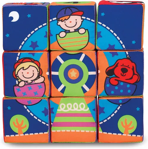 Miniatura 4 de Melissa & Doug K 's Juego de bloques blandos para combinar y construir para niños