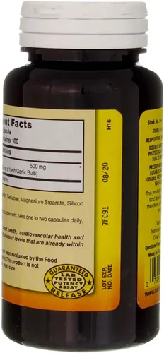 Miniatura 5 de Nature's Blend Cápsulas de ajo inodoro, 1250 mg, 100 unidades (1 paquete)