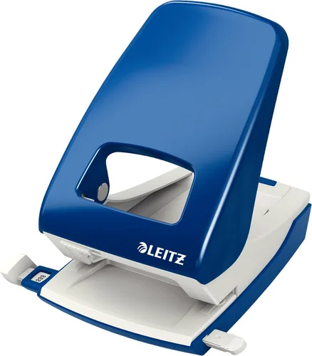 Miniatura 11 de Leitz Perforadora de agujero, 30 hojas, barra guía con marcas de formato, metal, gama NeXXt, 50080035 - Azul