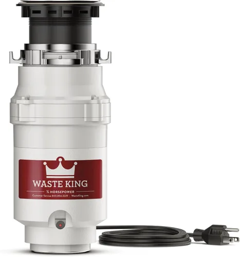 Waste King Legend Triturador de alimentos con eliminación de alimentos Serie 1/2 HP – (l-1001)