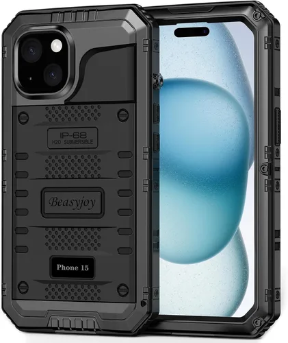 Miniatura 17 de Beasyjoy Funda de Metal para iPhone SE 2022/2020/8/7, Funda Impermeable Resistente con Protector de Pantalla, Protección de Cuerpo Completo Grado
