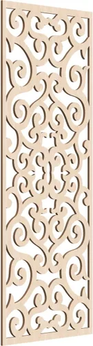 Miniatura 66 de Eveline - Paneles decorativos de pared de madera con calado, 13 3/8 pulgadas de ancho x 34 3/8 pulgadas de alto x 3/8 de alto, roble rojo rojo