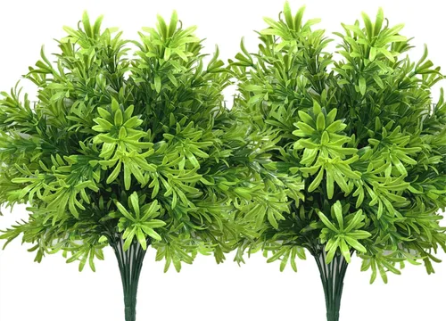 Miniatura 44 de Sauce llorón falso, plantas colgantes artificiales de plástico, hojas verdes, plantas de vid sintética, guirnalda de hiedra para el hogar