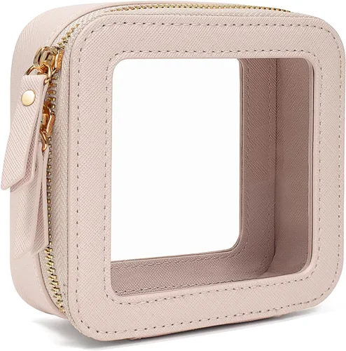 Miniatura 13 de LETGO Bolsas de Maquillaje Transparentes, Bolsa de Aseo Aprobada por la TSA con Cierre, Organizador de Maquillaje Transparente de Gran Capacidad