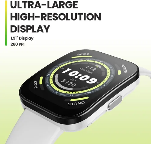 Miniatura 2 de Amazfit Bip 5 - Reloj inteligente de 1.811 in, GPS, Amazon Alexa integrado, llamadas Bluetooth, batería de 10 días, frecuencia cardíaca y VO2 Max