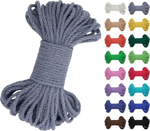 Miniatura 60 de JeogYong - Cuerda de yute de 3 mm, 99,9 m, cuerda natural gruesa para jardín, ideal para manualidades, exterior, jardinería, envoltorios de regalo