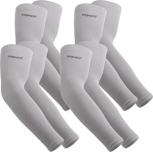 Miniatura 15 de YQXCC 4 Pares de Mangas para Brazos para Hombres Mujeres Protección UV Solar de Enfriamiento UPF 50 Mangas de Compresión Deportivas 1 par