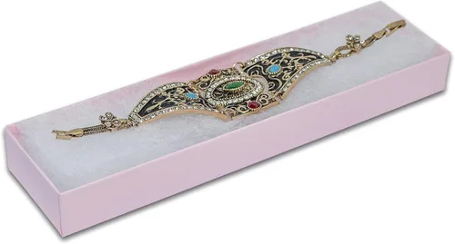 Miniatura 59 de TheDisplayGuys - Paquete de 25 cajas de cartón rellenas de algodón #33 para joyas, color rojo mate (3.5 x 3.5 x 1.0 pulgadas), para envío