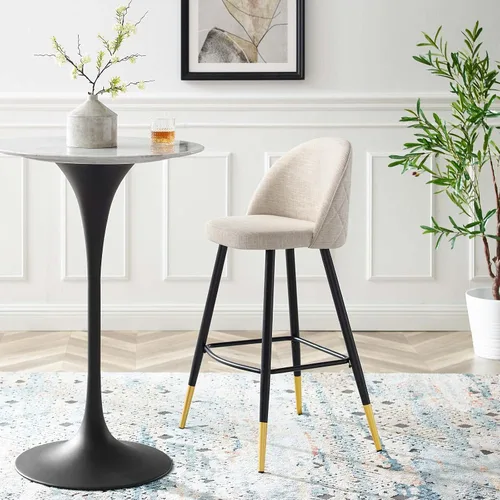Miniatura 2 de Modway Taburetes de comedor tapizados de tela Cordial en Azure - Juego de 2