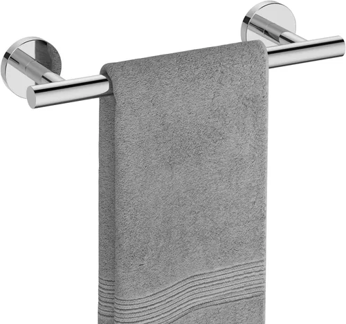 Miniatura 17 de USHOWER Barra de toalla cromada pulida, toallero de 18 pulgadas para montaje en pared de baño, varilla de toalla de acero inoxidable SUS304 Cromo
