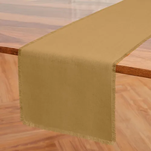 Miniatura 10 de Solino Home Camino de mesa de lino de remolacha de 72 pulgadas de largo, con flecos, 100% lino puro, camino de mesa de comedor de 14 x 72 pulgadas