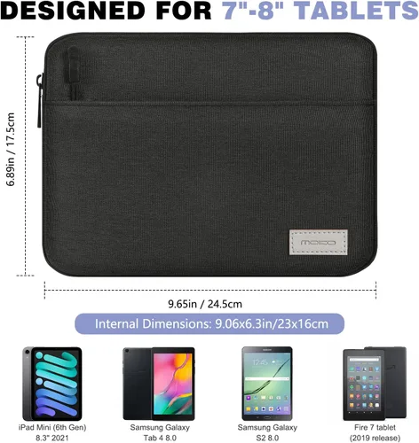 Miniatura 2 de MoKo Funda para Tablet de 7-8 Pulgadas, Estuche de Transporte Compatible con Nuevo iPad mini (A17 Pro) 8.3" 2024, iPad mini 6 / iPad mini 5 / iPad