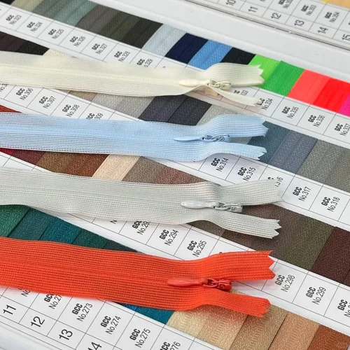 Miniatura 6 de 30 piezas de 23 pulgadas con cremallera invisible de seda con cinta de encaje cerrada, vestido de costura para faldas, vestidos de colores surtidos