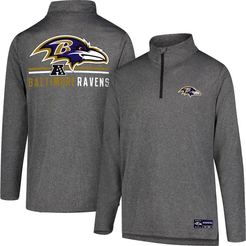 Miniatura 31 de Ultra Game Men's NFL Official Super Soft Quarter Zip Long Sleeve T-Shirt