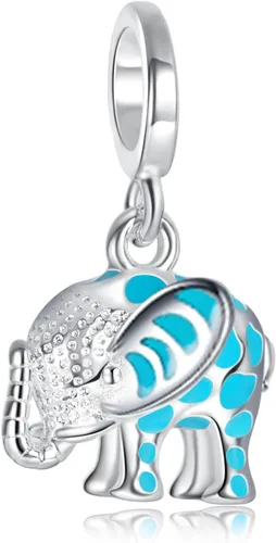 Annmors Joyería de viaje en el mar para mujer, cuentas colgantes de plata de ley 925 con circonita cúbica, cuentas de joyería para niña, regalos de