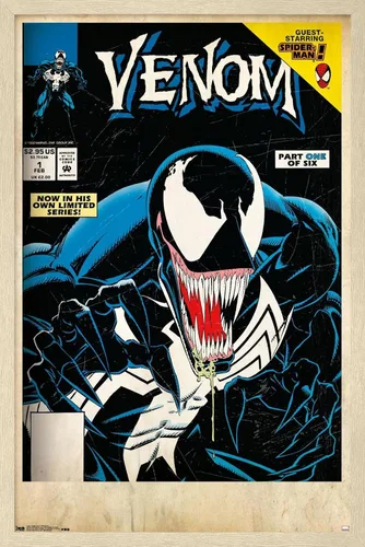 Miniatura 7 de Trends International Marvel Comics Venom - Póster de pared con cubierta protectora letal #1, 14.725 x 22.375 pulgadas, versión enmarcada de madera