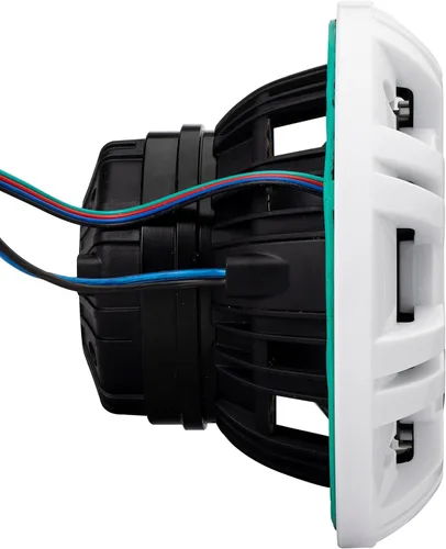 Miniatura 3 de KICKER 48KMXL65 6.5" 4-Ohm RGB-LED KMXL Altavoces coaxiales marinos cargados con bocina, par