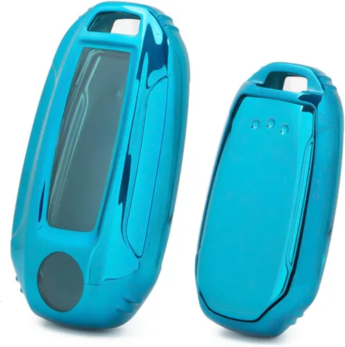 Miniatura 15 de x xotic tech Funda de carcasa para llavero de ABS con patrón de fibra de carbono negro mate, compatible con Nissan Titan Altima GT-R 370Z Maxima