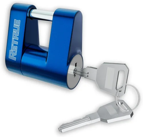 Miniatura 10 de RETRUE Candado de Acoplador de Lengüeta de Remolque, Candado de Enganche de Remolque, Diámetro 1/4 Pulgada, Extensión 3/4 Pulgada para Acoplador