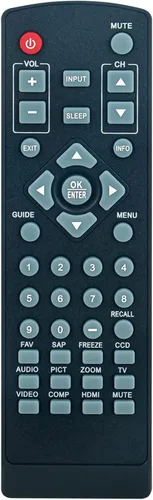 RC-304 Reemplazar el trabajo de control remoto para Insignia TV NS-L26Q-10A NS-L19W1Q-10A NS-L32Q09-10A NS-L19Q-10A NS-L22Q-10A NS-L47Q09-10A