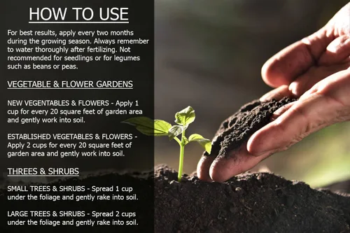 Miniatura 3 de GARDENERA Fertilizante orgánico de harina de sangre, 1/2 QT, alimenta y cultiva plantas de forma natural, fuente perfecta de nitrógeno, lo mejor